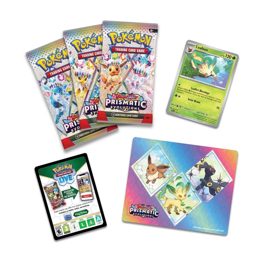 Pokemon Scarlet & Violet: Prismatic Evolutions Tech Sticker Collection Leafeon