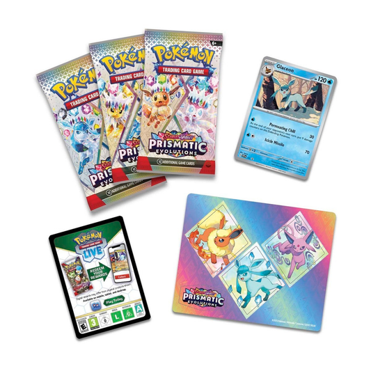 Pokemon Scarlet & Violet: Prismatic Evolutions Tech Sticker Collection Glaceon