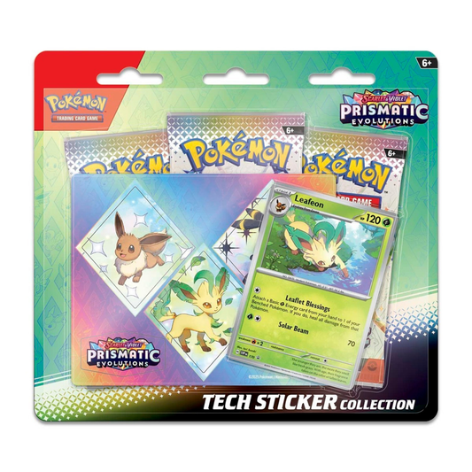 Pokemon Scarlet & Violet: Prismatic Evolutions Tech Sticker Collection Leafeon